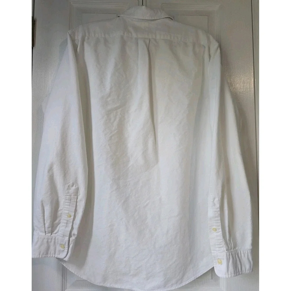 Polo Ralph Lauren Shirt Mens XL White Flesh Pony Button Up Down Long Sleeve
